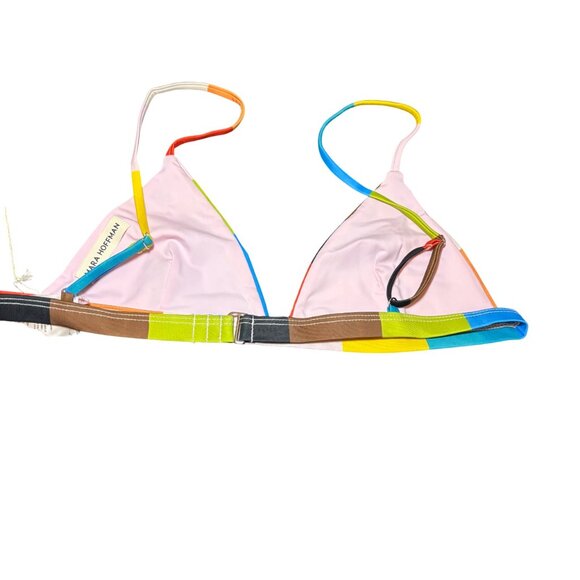 Mara Hoffman Womens Astrid Triangle Bikini Top & Zoa Rainbow Bikini Swim Set XL - Picture 4 of 11
